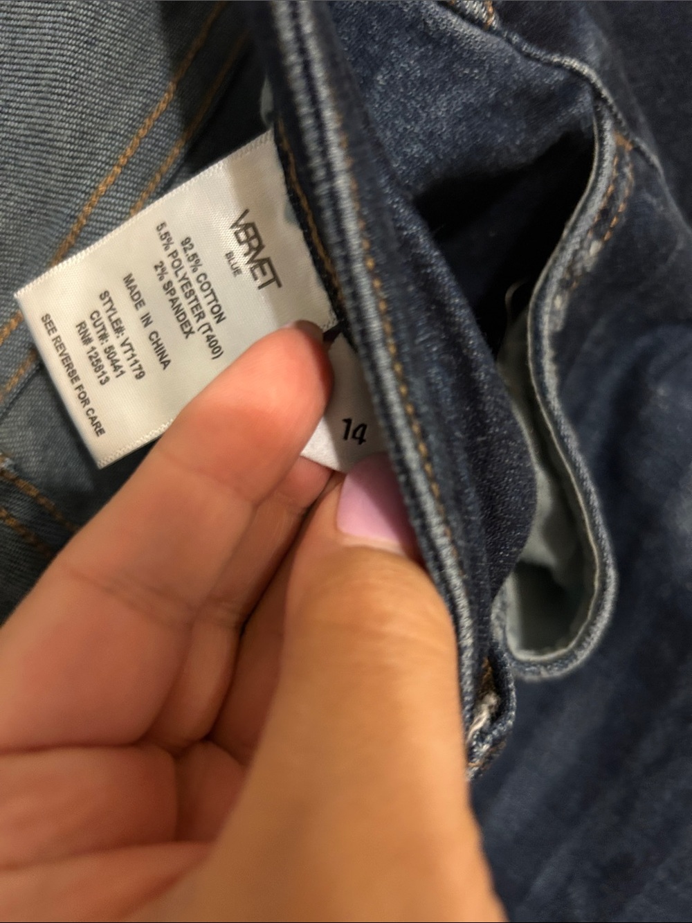 VERVET Dark Wash Distressed Women’s Jeans 14 - Picture 10 of 10